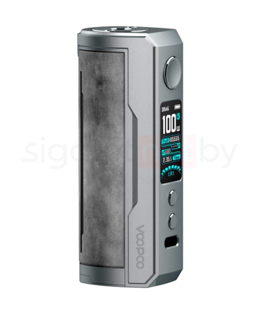 Батарейный мод VOOPOO DRAG X Plus 100W Pod Mod ( без батареи ) ( Серый ) Smokey Grey