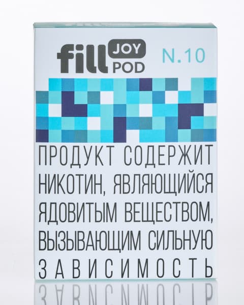 Одноразовый картридж с жидкостью для электронных систем курения fill JOY POD - Голубой Лимонад ( N10 ) ( 2 мл. Крепость 17 ± 3 мг )