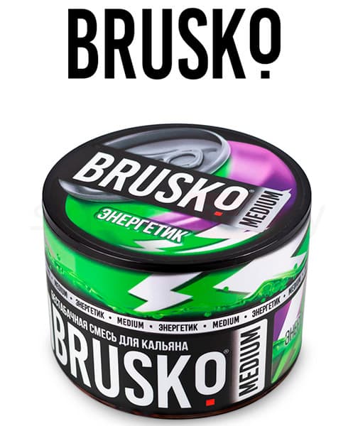 Бестабачная смесь для кальянов BRUSKO ( Энергетик ) 50 г ( MEDIUM )