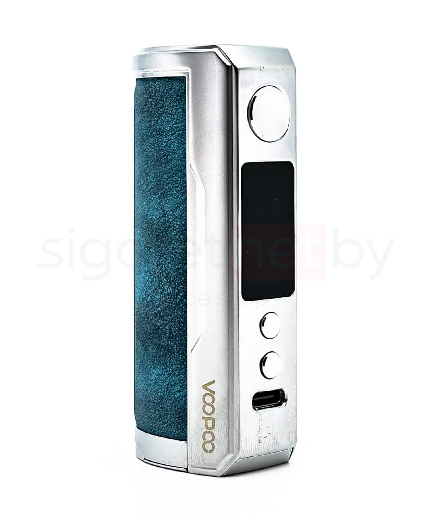 Батарейный мод VOOPOO DRAG X Plus 100W Pod Mod ( без батареи ) ( Серебристо - Лазурный  ) Prussian Blue