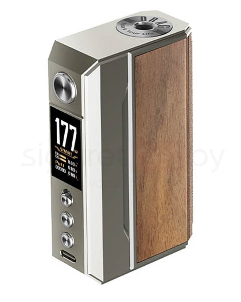 Мод VOOPOO DRAG 4 177W TC Mod ( Серебристо - Коричневый ) Pale Gold Walnut