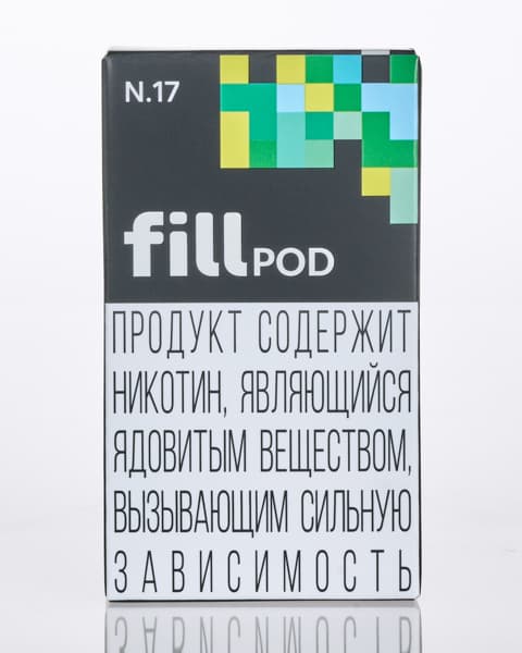 Заправленный картридж fill POD - Мохито ( N17 ) ( 1.8 мл. Крепость 17 ± 3 мг )